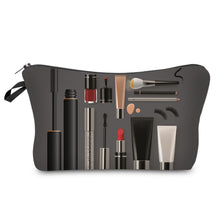 Deanfun Cosmetic Bag  New Fashion Black 3D Printed Zipper Polyester Travel Organizer Necessary Women's Makeup 50752