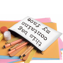 Deanfun Cosmetic Bags 3D Printed Letter Simple Women Makeup Organizer Travelling 85001