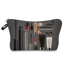 Deanfun Cosmetic Bag  New Fashion Black 3D Printed Zipper Polyester Travel Organizer Necessary Women's Makeup 50752