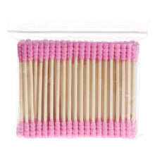 Bamboo Soft Cotton Swabs for Acne in Pink (100 ct)
