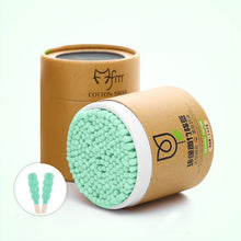Bamboo Soft Cotton Swabs for Acne in Green (200 ct)