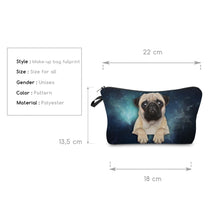 Deanfun 3D Printed Cosmetic Bags Pug Pattern Cute for Makeup Organizer Necessaries Women Travelling 36953